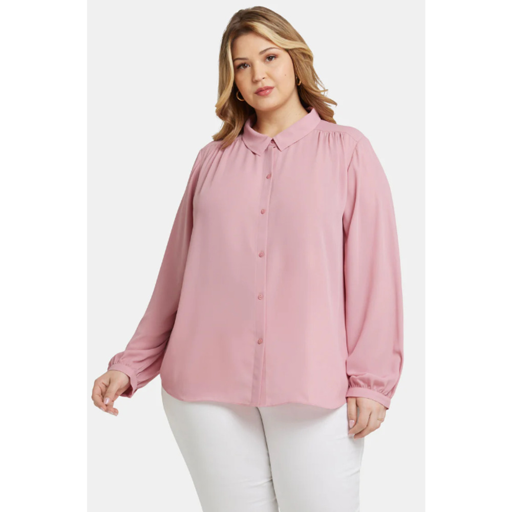 NYDJ Womens Modern Blouse Aphrodite Plus Size 1X 17264